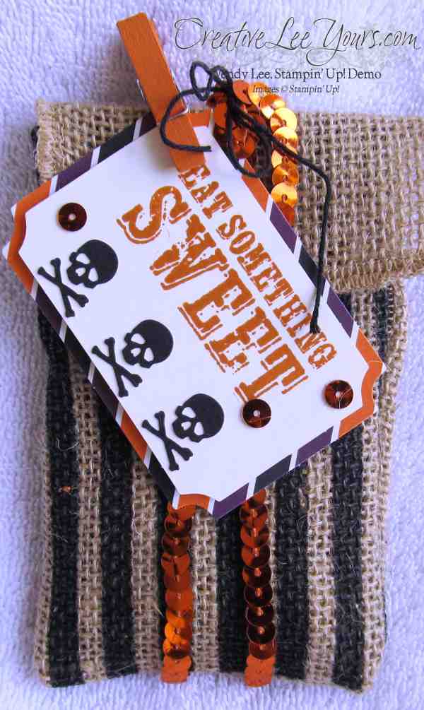 Sept 2014 Paper Pumpkin by Wendy Lee, Halloween treat bag