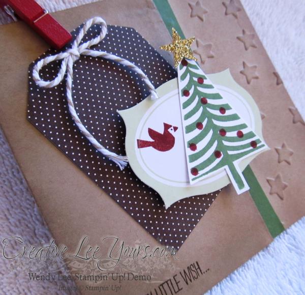 side pocket gift card holder by wendy lee,creativeleeyours, Nov 2014 FMN class, christmas, tag a bag, Stampin' Up!