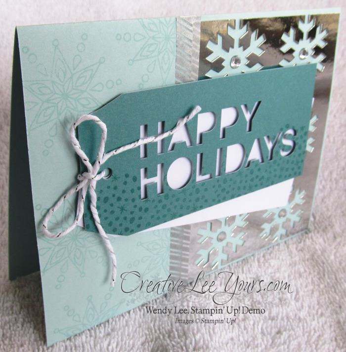 Nov 2014 Simply Snowflake Paper Pumpkin kit by Wendy Lee,#creativeleeyours, Stampin' Up!, Christmas Cards