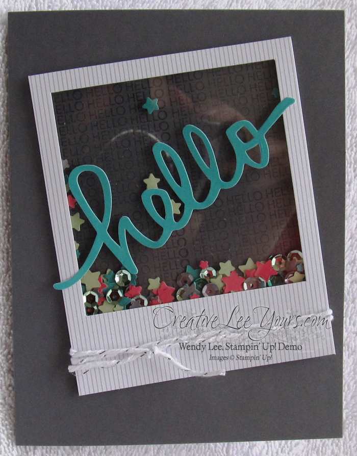 December 2014 All Shook Up Paper Pumpkin by Wendy Lee, #creativeleeyours, Stampin' Up!, card
