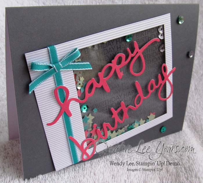December 2014 All Shook Up Paper Pumpkin by Wendy Lee, #creativeleeyours, Stampin' Up!, birthday card