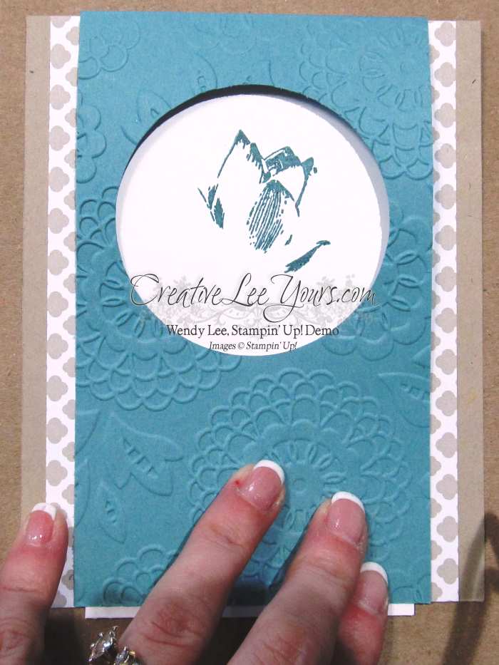 Elegant Lotus Blossom by Wendy Lee, #creativeleeyours, Stampin' Up!, #SAB2015, Kindness card