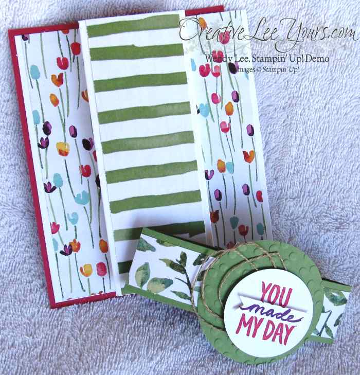 You Made My Day Painted Blooms by Wendy Lee, #creativeleeyours, Stampin' Up!, Card