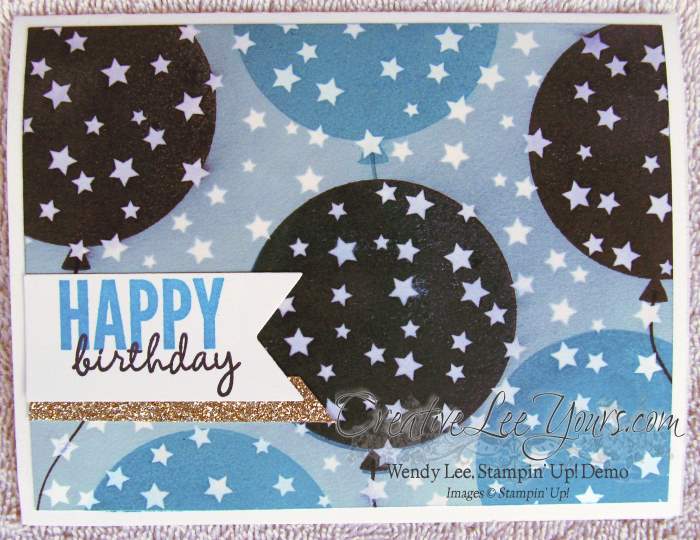 Happy Birthday Balloons by Wendy Lee, #creativeleeyours, Stampin' Up!, #SAB2015, Irresistibly Yours DSP, Celebrate Today stamp set
