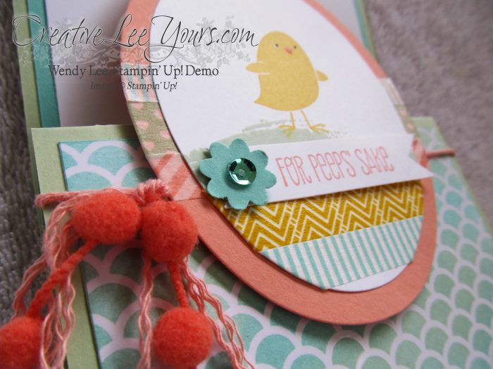 For Peeps Sake Easter Card by Wendy Lee, #creativeleeyours, Stampin' Up!