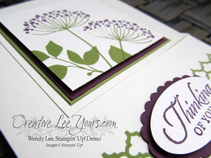Summer Silhouettes Folded Corner by Wendy Lee, #creativeleeyours, Stampin' Up!, thinking of you card, April 2015 FMN class