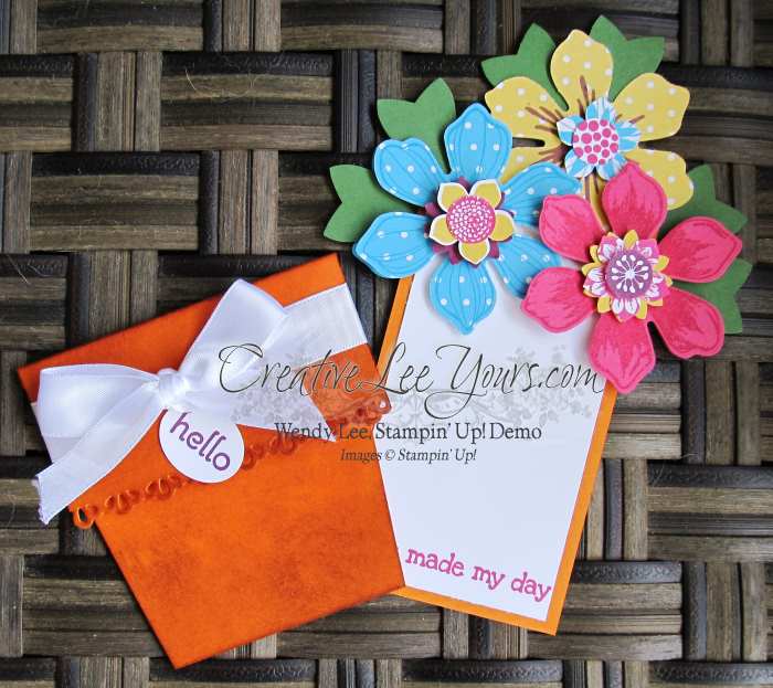 Flower Pot Card by Wendy Lee, #creativeleeyours, Stampin' Up!, April 2015 FMN class