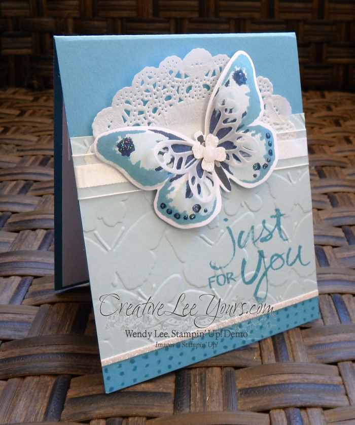 Watercolor Wings Pop-Up by Wendy Lee, #creativeleeyours, Stampin' Up!, Just for you