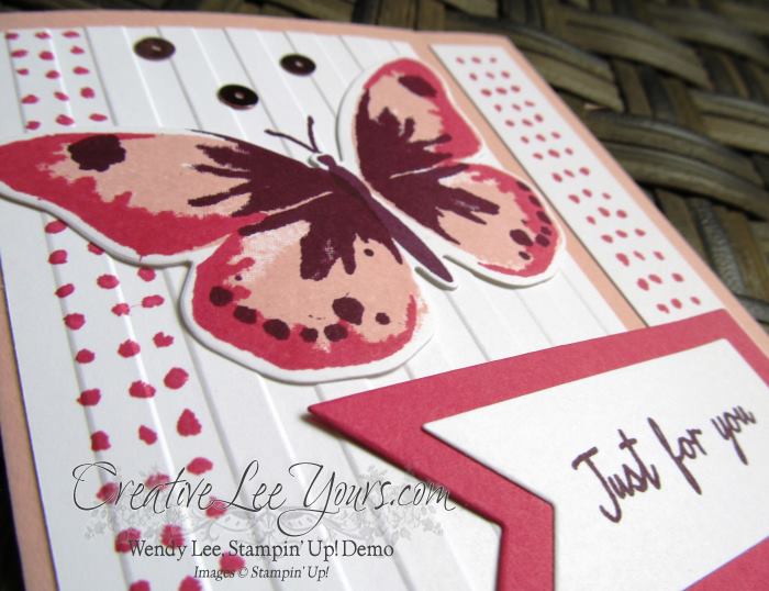 Watercolor Wings Just for You by Jennifer Moretz, #creativeleeyours, Stampin' Up!, Diemonds team swap