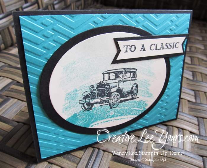To a classic by Belinda Rodgers, #creativeleeyours, Stampin' Up!, Diemonds team swap, Guy Greetings stamp set, masculine card