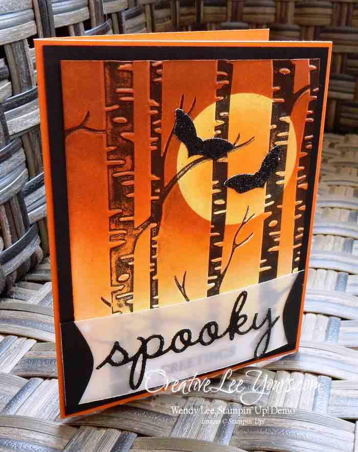 Spooky Trees by Wendy Lee, #creativeleeyours, Stampin' Up!, Halloween