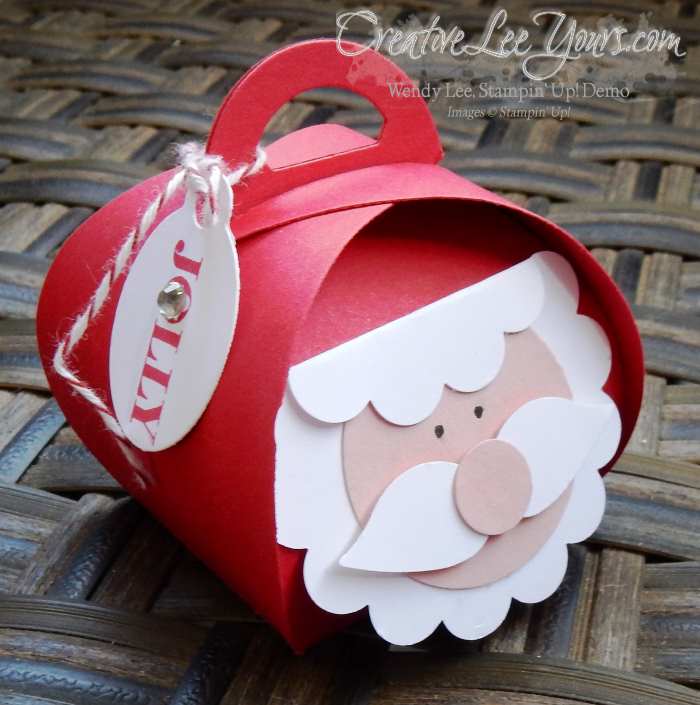 curvy keepsake jolly santa by wendy lee, #creativeleeyours, Stampin' Up!