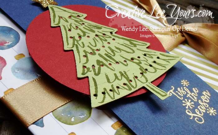 Double Pouch Folder by Wendy Lee, #creativeleeyours, Stampin' Up!, Christmas, Peaceful Pines stamp set