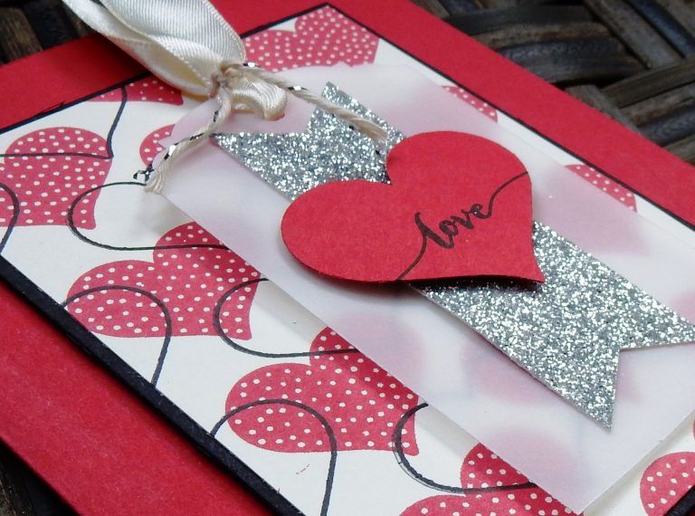 Love Tag Valentine by Wendy Lee, #creativeleeyours, Stampin' Up!, hello life stamp set