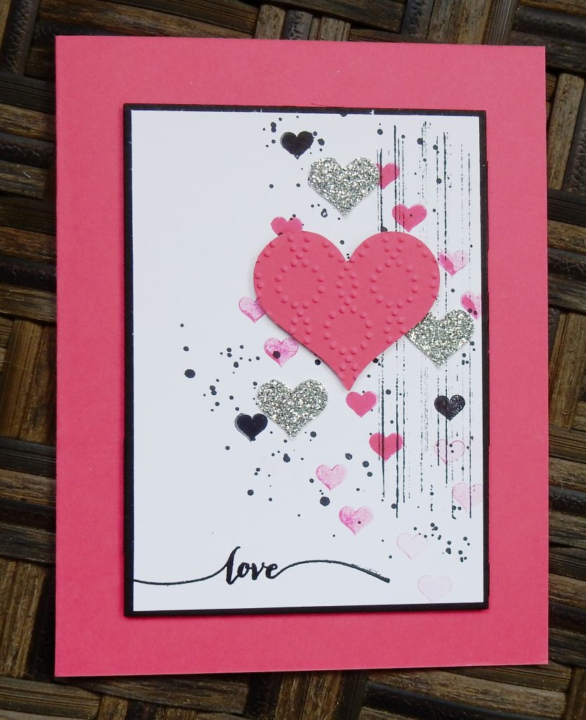 Grunge Valentine by Wendy Lee, #creativeleeyours, Stampin' Up!, georgous grunge stamp set, hearts, love, valentine card