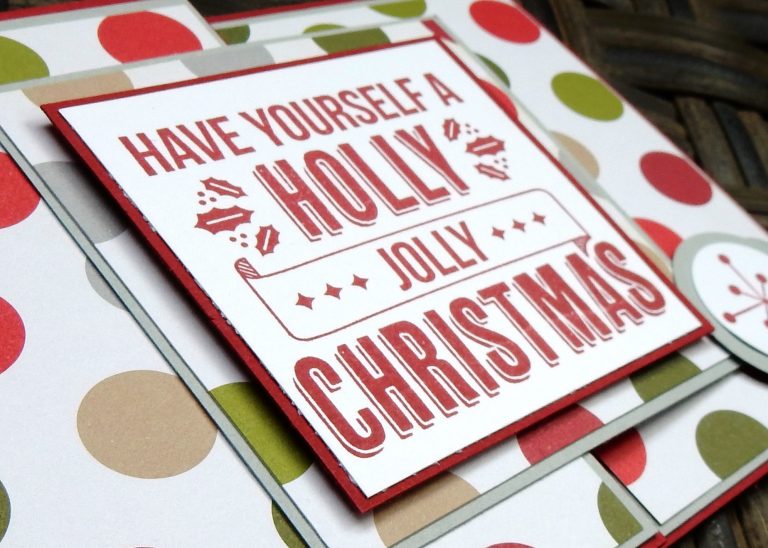 Holly Jolly Christmas Gift Card Holder by Wendy Lee, #creativeleeyours, Stampin' Up!, Christmas, Jolly Christmas stamp set