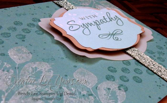 Kinda Eclectic Sympathy by Wendy Lee, #creativeleeyours, Stampin' Up!, FMN 2016 Jan class, hand made card