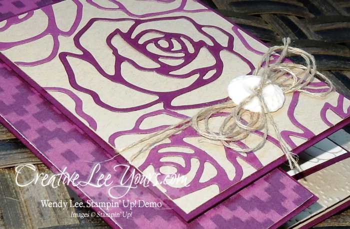 Double Front Fold by Wendy Lee, #creativeleeyours, Stampin' Up!, Mothers day card, Rose Wonder stamp set, Rose Garden thinlits