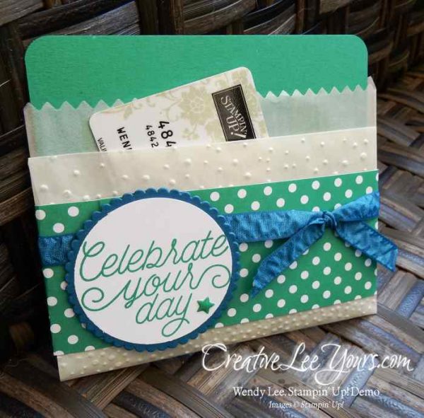 Folded Bag Gift Card Holder Creativelee Yours