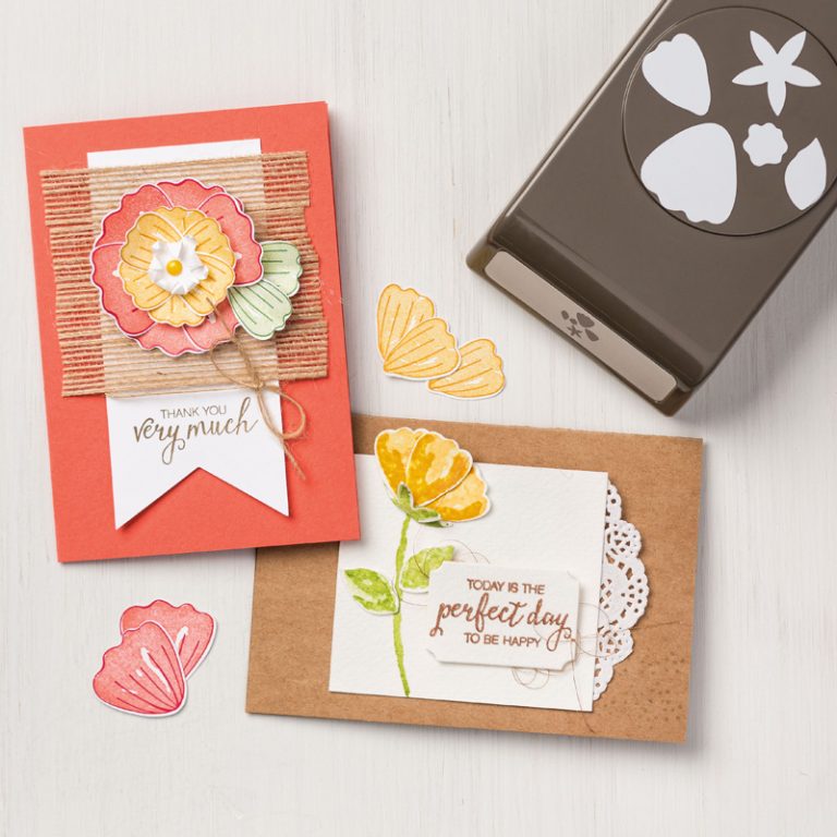 Bunch of Blossoms Stamp Set and Blossom Builder Punch by Stampin up, #creativeleeyours, wendy lee, video