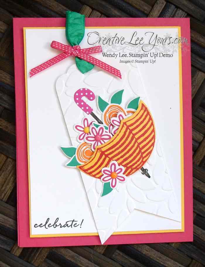 Weather Together Celebrate by Wendy Lee, Stampin Up, stamping, hand made cards, #creativeleeyours, July 2016 FMN class