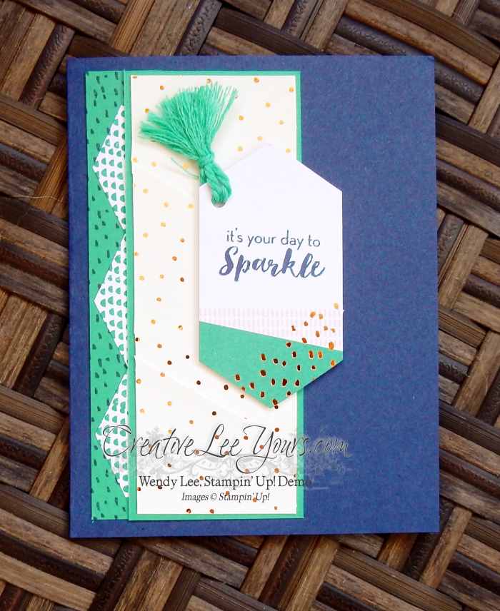 Paper Pumpkin July 2016 What a Gem Kit by Wendy Lee, Stampin Up, hand made cards, #creativeleeyours, birthday