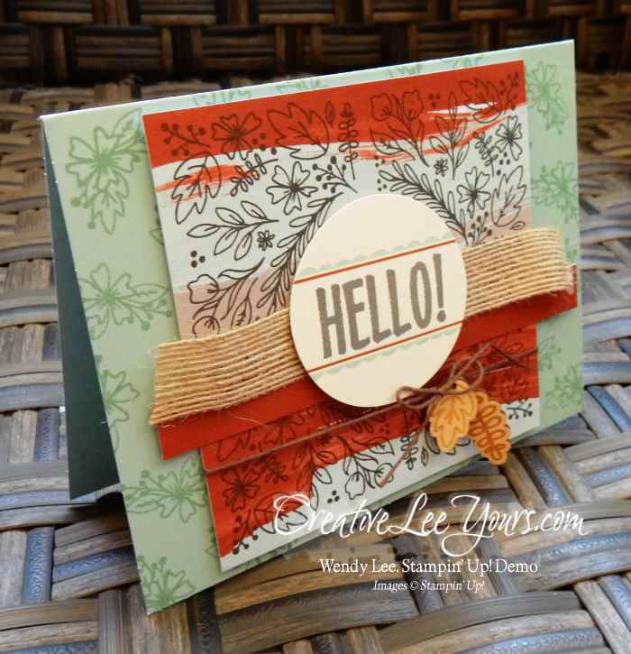 august 2016 bold botanicals paper pumpkin kit by Wendy Lee, Stampin Up, #creativeleeyours