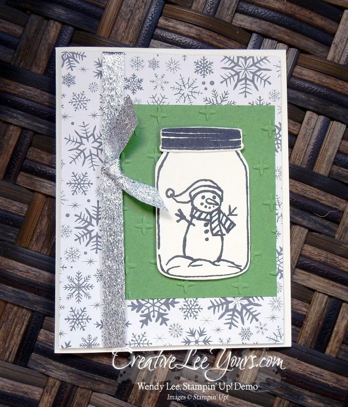 Snowman Jar by Christi Smith,Jar of Love stamp set, jar of cheer stamp set, everyday jars framelits, stampin up, #creativeleeyours, christmas, hand made card, diemonds team swap
