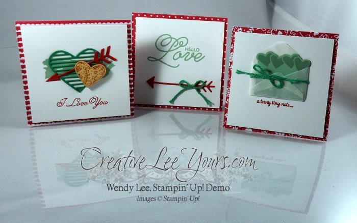 Love Notes by Wendy Lee, Stampin Up, #creativeleeyours, hand made card, valentine, sealed with love stamp set, love notes framelits