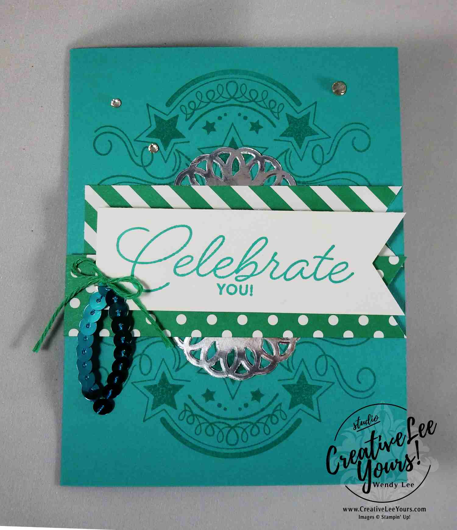 Celebrate You by Wendy Lee, Stampin Up, Birthday Blast stamp set, #creativeleeyours, diemonds team meeting