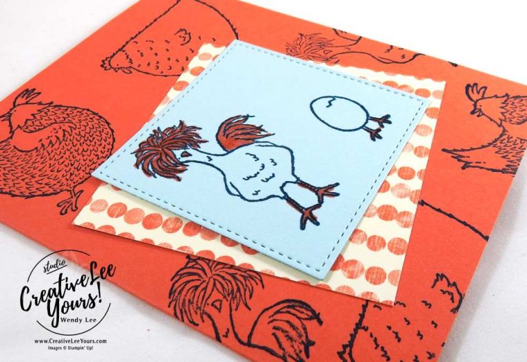 A Good Egg by Christi Smith, Stampin Up, #creativeleeyours, creatively yours, hey chick stamp set, #SAB2017, diemonds team swap