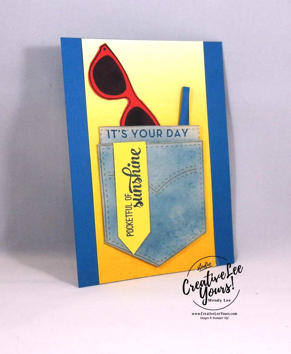 Pocket Full of Sunshine by Carol Curren, stampin Up, rubberstamps,stamping, handmade card,pocket framelits, pocket full of sunshine stamp set, diemonds team swap, masculine birthday card
