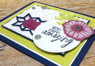 Amazing Thanks by Wendy Lee, Stampin Up, stamping, thank you card, rubber stamps, #creativeleeyours,creativelyyours, all things thanks stamp set, oh so eclectic stamp set, kylie bertucci international highlights, handmade card