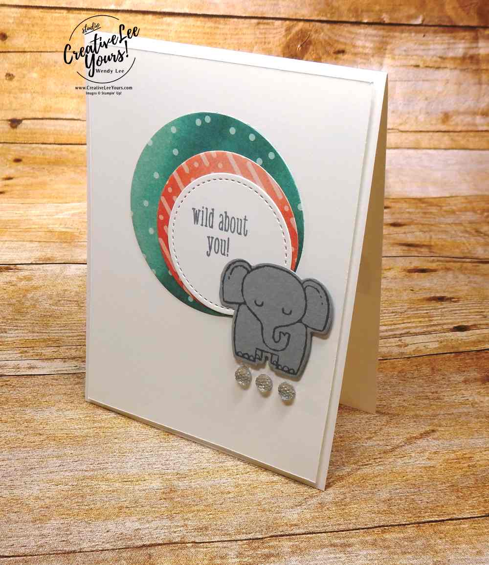 A Little Wild Stamp Set, Little Loves Framelits Dies,Stampin Up,stamping, handmade,wendy lee,#creativeleeyours,cute baby animal,