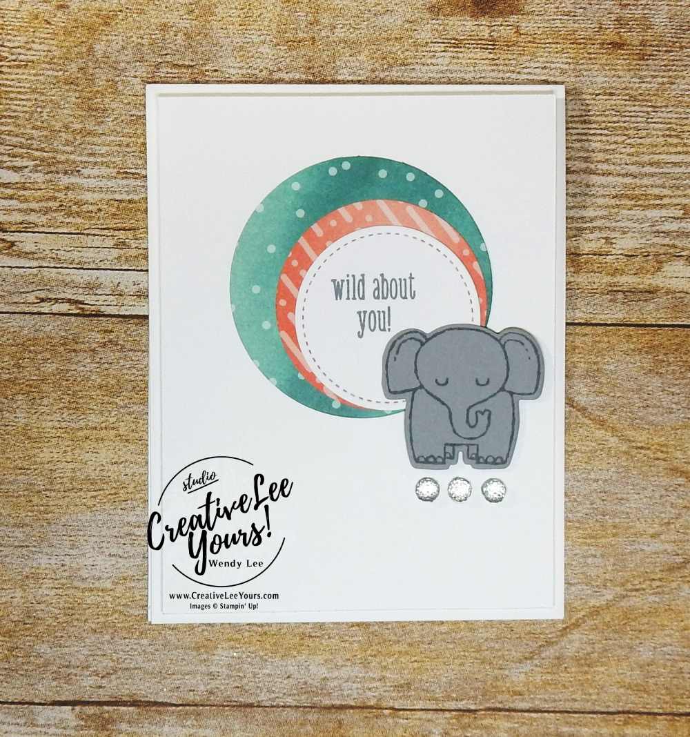 A Little Wild Stamp Set, Little Loves Framelits Dies,Stampin Up,stamping, handmade,wendy lee,#creativeleeyours,cute baby animal,