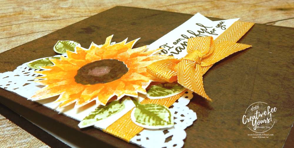 Painted Autumn Woodgrain-Aim For Alaska Blog Hop with wendy lee, stampin up, #creativeleeyours, creatively yours, painted harvest stamp set, embossing, thankful, handmade card, stamping, rubber stamps, diemonds team swap