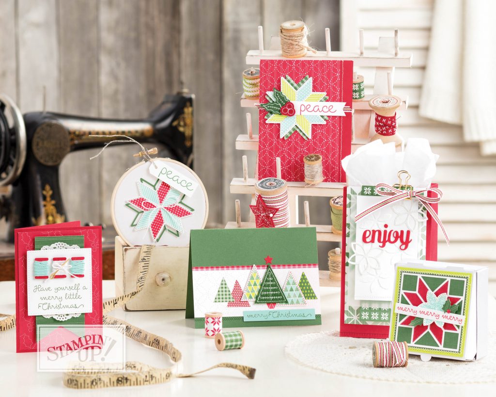 Christmas Quilt with Wendy Lee, Stampin Up product video, stamps, stamping, #creativeleeyours, creativelyyours, handmade