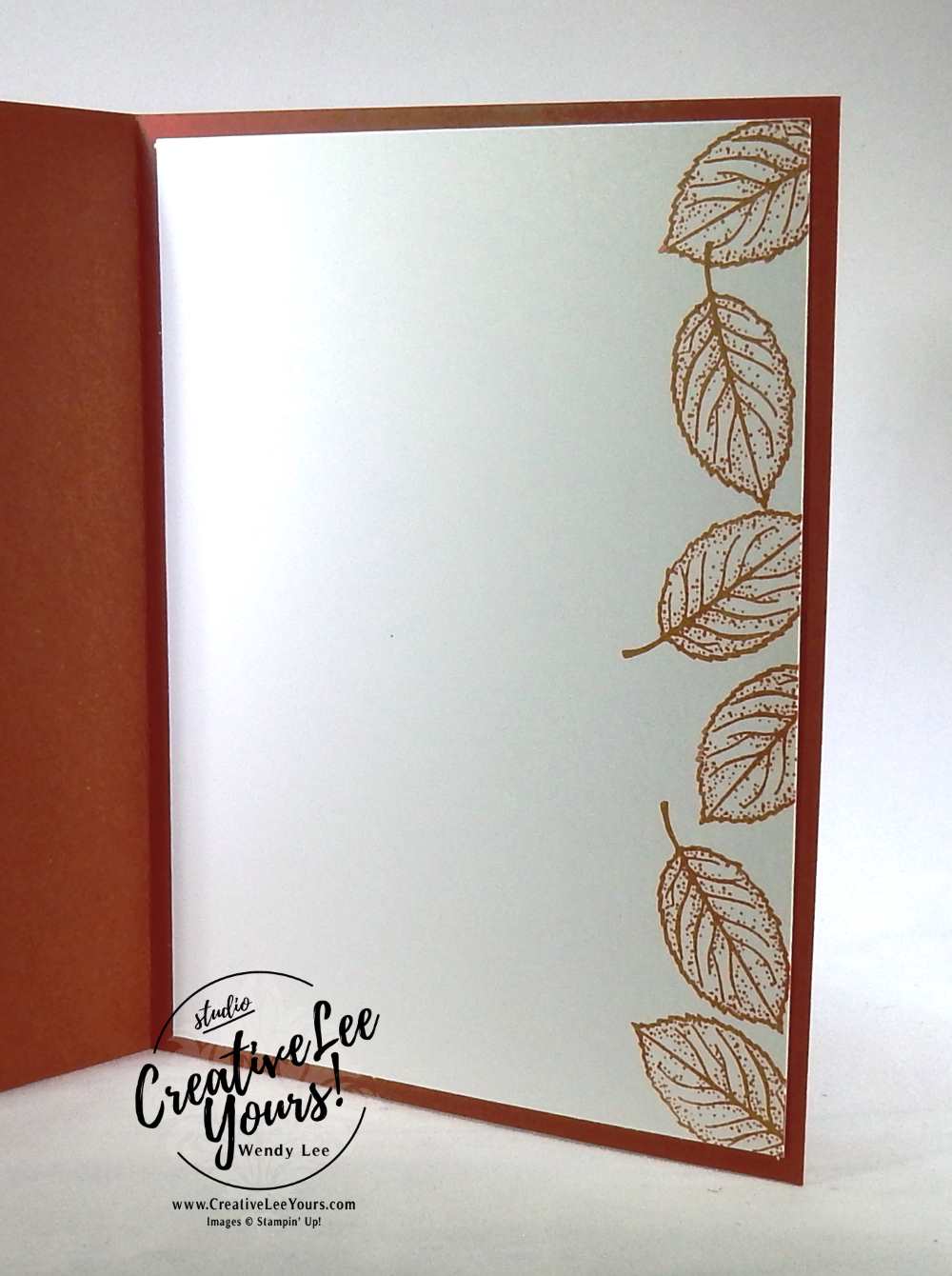Keep Calm by Wendy Lee, September 2017 Layered Leaves Paper Pumpkin Kit, Stampin Up, handmade fall cards and gifts, stamping, #creativeleeyours, creatively yours, thanksgiving cards and gifts
