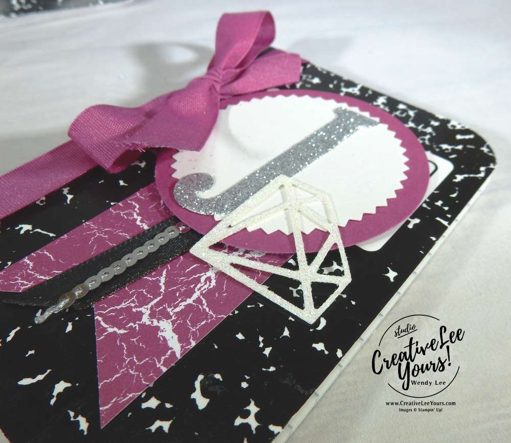 World cardmaking day with wendy lee, Stampin Up, #WCMD, #creativeleeyours, handmade cards, paper crafting, stamping, rubber stamps, promotion, diemonds team gifts, Large letters framelits, eclectic layers thinlits, altered notepads