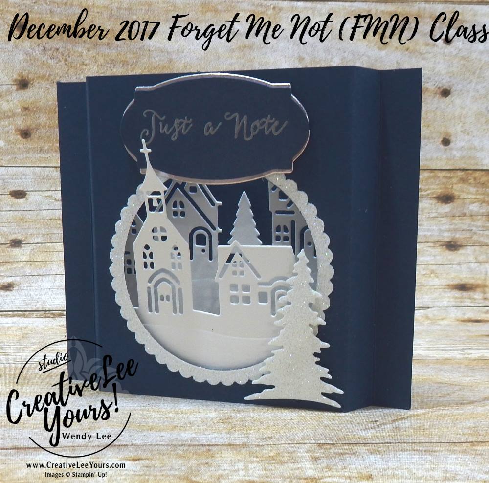 Hometown Shadowbox by Wendy Lee,stampin up,#creativeleeyours,creatively yours,stamping,handmade card,thank you,hospitality,december 2017 fmn class,at home with you stamp set,hometown greetings edgelits