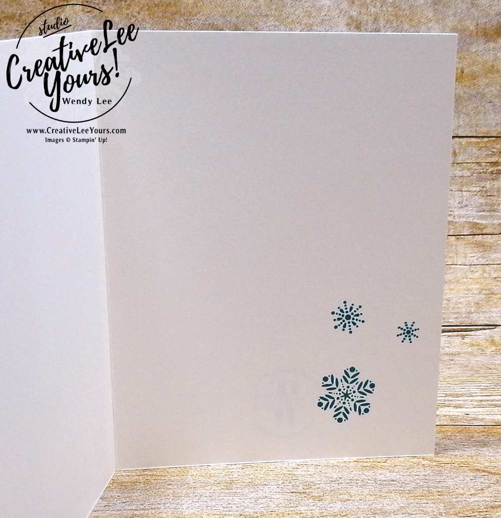 Let it Snow by wendy lee, October 2017 Paper Pumpkin Pining for Plaid,November 2017 Paper Pumpkin Back in Plaid,snowflakes, Stampin Up, stamping,handmade,#creativeleeyours,creatively yours, quick & easy,kit,subscription