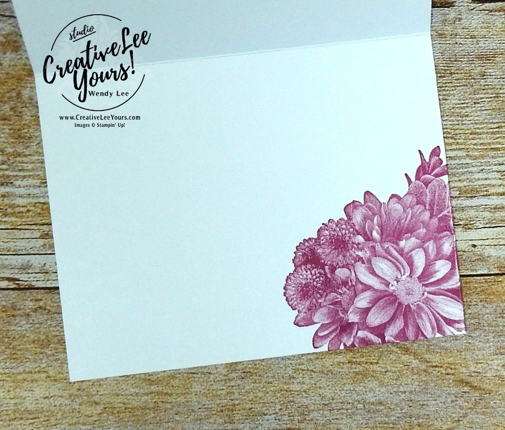 Thank You Blooms by Wendy Lee,stampin up, #creativeleeyurs,creativelyyours, sale-a-bration,SAB,heartfelt blooms stamp set, handmade thank you card, flowers,quick & easy,diemonds team swap