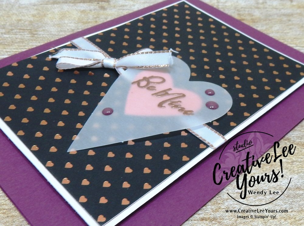 January 2018 Paper Pumpkin Heartfelt Love Notes Kit with Wendy Lee, #creativeleeyours, creatively yours, creative-lee yours, stampin up, stamping, SU,SU cards, handmade, treat pouch, valentine,love note, fast and easy cards