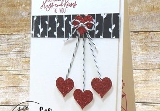 January 2018 Paper Pumpkin Heartfelt Love Notes Kit,wendy lee,Stampin up, stamping, handmade, cards, #creativeleeyours, creatively yours, February 2018 FMN class bonus card,quick and easy valentine card,love card,hearts