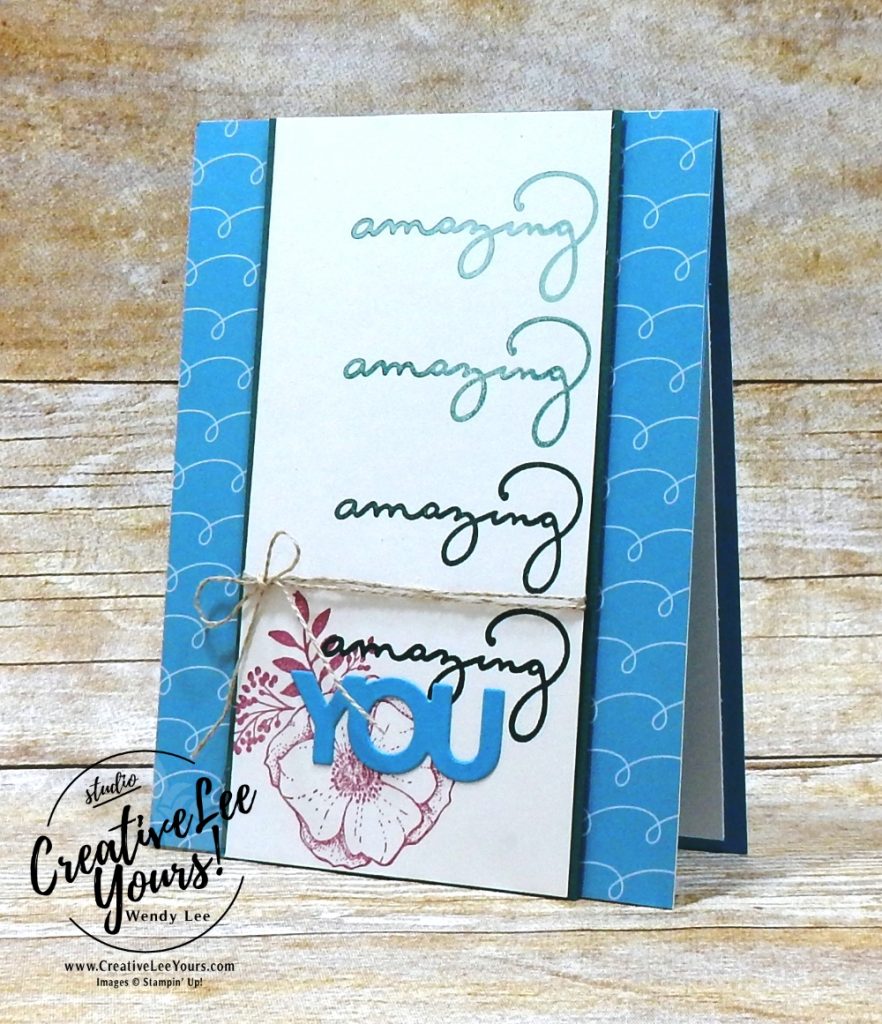 Amazing You by Wendy Lee, stampin up, stamping, handmade, stamparatus,celebrations card class,#creativeleeyours,creatively yours,SAB,Sale-a-bration,stamping off technique,birthday,congratulations,SU, SU cards