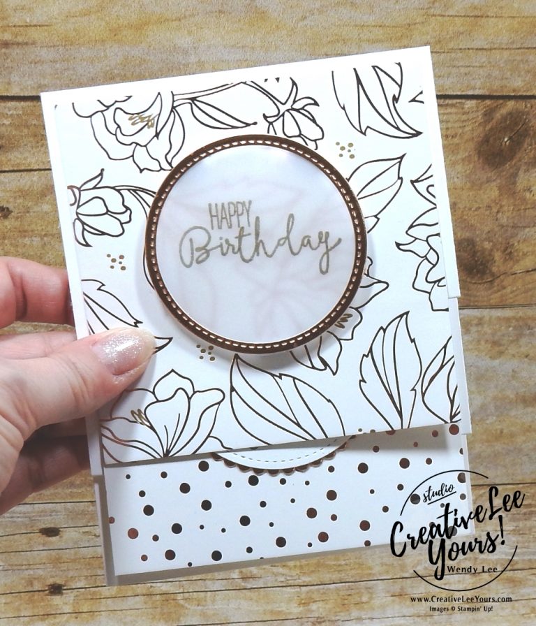Vertical Stretch Birthday by wendy lee,cardmaking, handmade card, rubber stamps, stamping, stampin up,#creativeleeyours, creatively yours, creative-lee yours, SU, SU cards, fun fold, special celebrations stamp set, springtime foils, SAB, FREE product, Sale-a-bration,free printable tutorial
