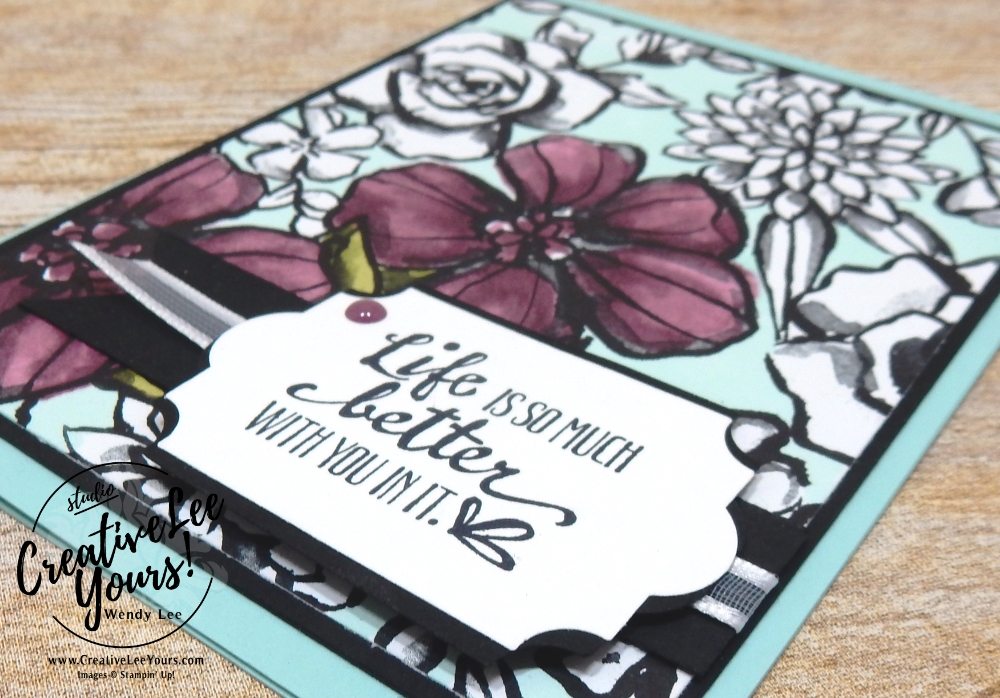 Life is Better with you, Wendy Lee, creatively yours, creative-lee yours, Stampin Up, stamping, handmade, SU, #creativeleeyours, petal palette stamp set, diemonds team meeting,coloring with blends