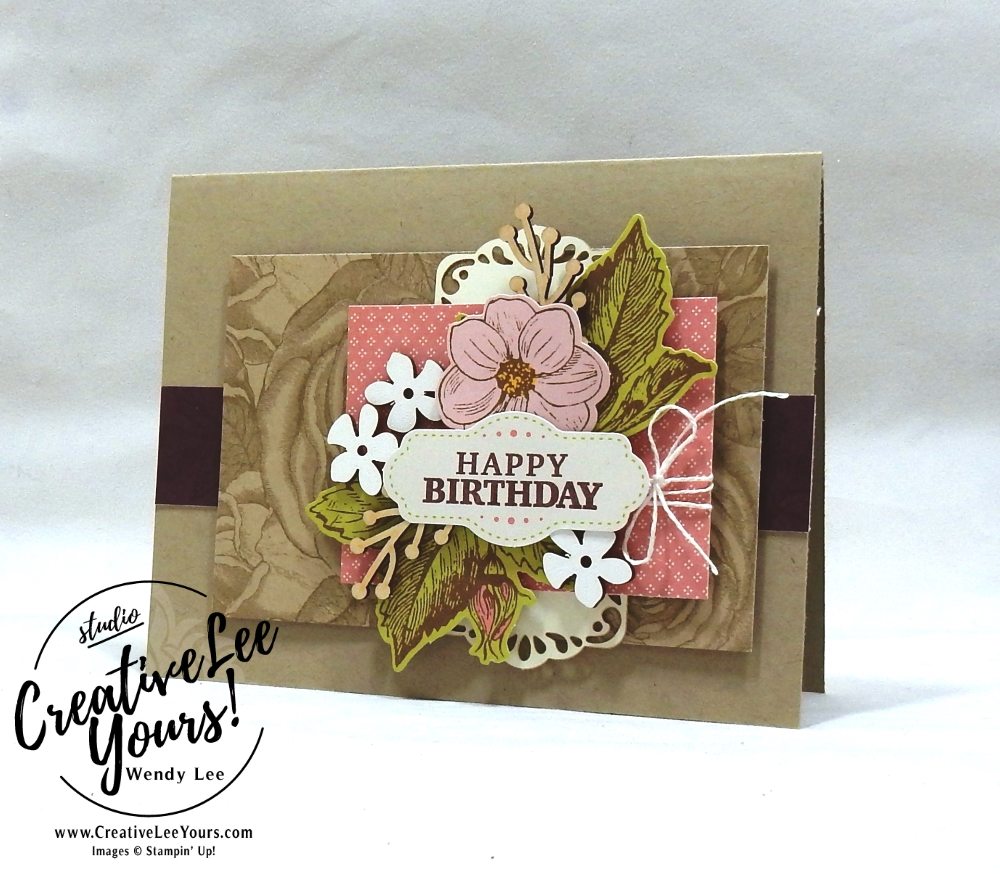 March 2018 May Good Things Grow Paper Pumpkin Kit by wendy lee, stampin up, handmade cards, rubber stamps, stamping, kit, subscription, floral, spring cards, vintage, beautiful, birthday, thank you, congrats, friend, #creativeleeyours, creatively yours, creative-lee yours, SU, SU cards