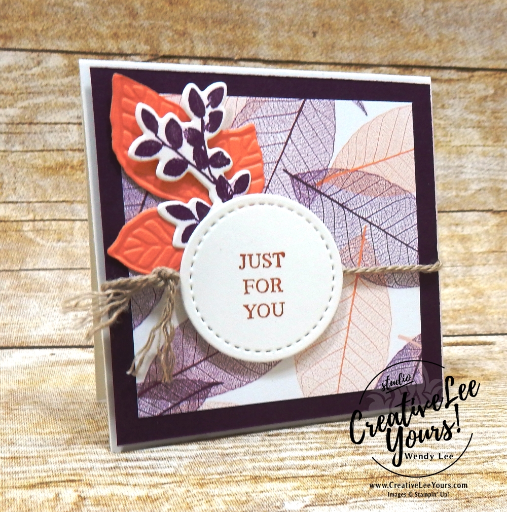 Natures Poem Gift Set-For The Love of Creating Blog Hop with Wendy Lee, stampin up, stamping, handmade, rooted in nature stamp set, notecards, special occasion, pizza box, SU, sneak peek, masculine