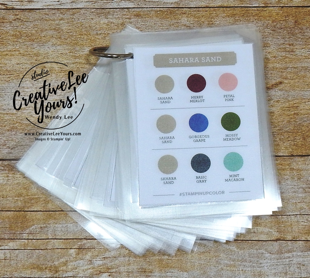 su, color chart with wendy lee, 2018-2019 Annual catalog, stampin up, #creativeleeyours, creatively yours, creative-lee yours, rubberstamps, handmade cards, stamping, FREE printable pdf, color coach